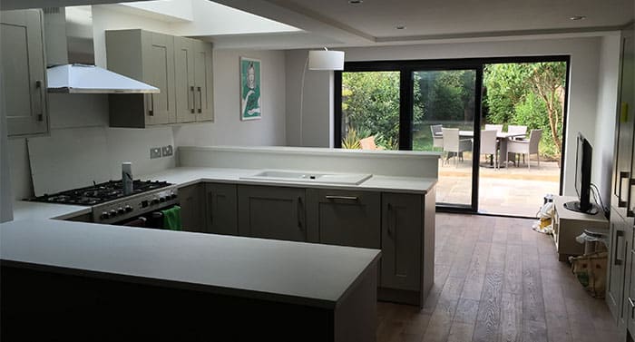 extension and modern kitchen renovation in London